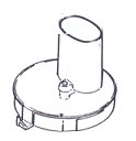 Lid for 1000ml bowl (Measurement markings on side of bowl)