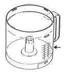 1000ml bowl (Measurement markings on side of bowl)